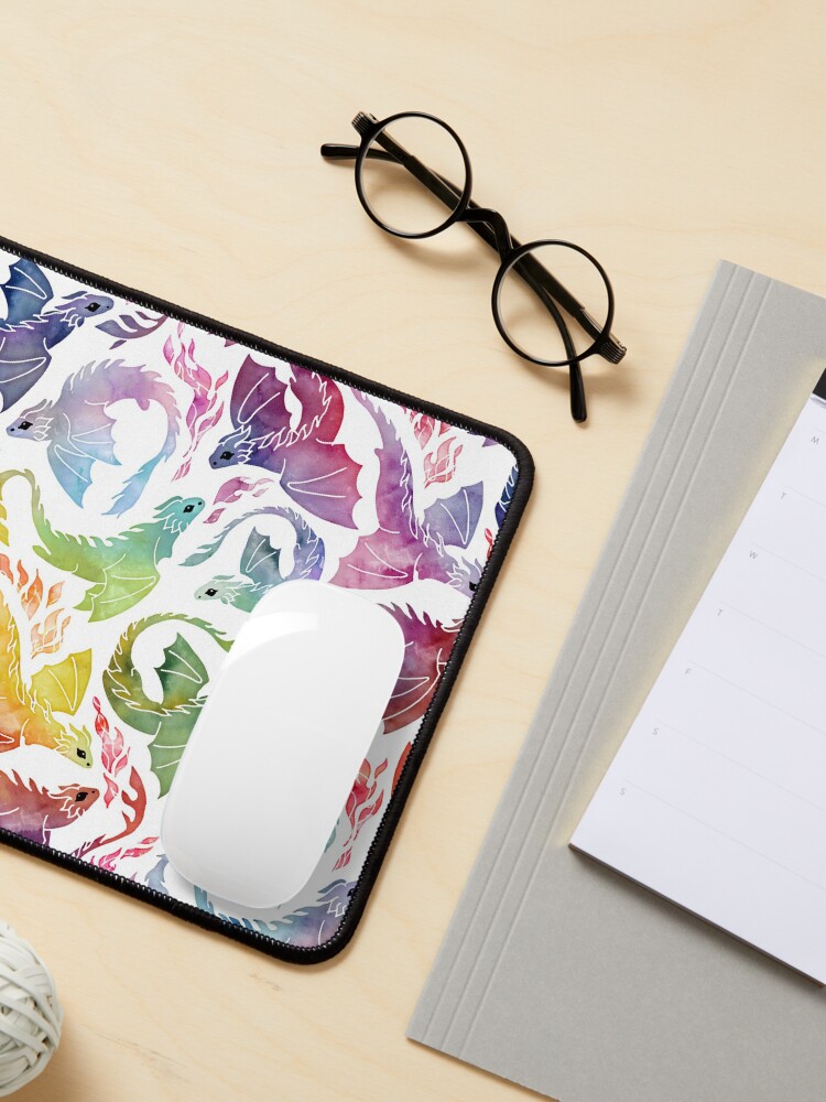 Alternate view of Dragon fire rainbow Mouse Pad