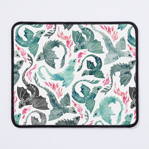Item preview, Dragon fire blue, green & grey designed and sold by adenaJ.