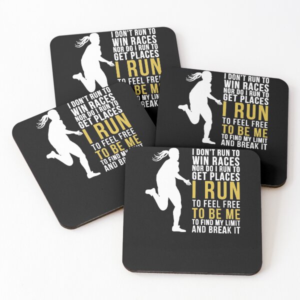 Item preview, I Don't Run To Win Races (female version) designed and sold by clickmostro.