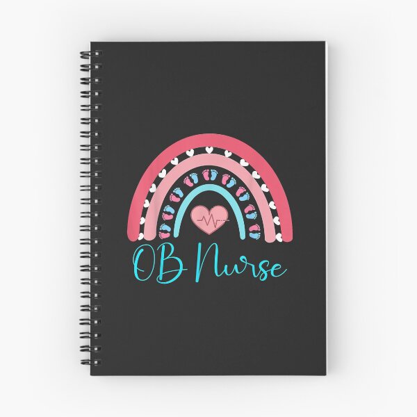 Item preview, OB Nurse Rainbow Heart Baby Labor Delivery Obstetrics GYN designed and sold by selmacarolg.
