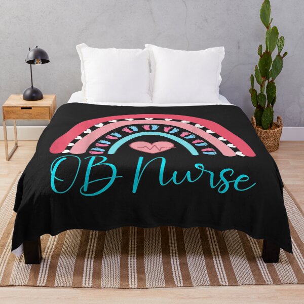 Item preview, OB Nurse Rainbow Heart Baby Labor Delivery Obstetrics GYN designed and sold by selmacarolg.