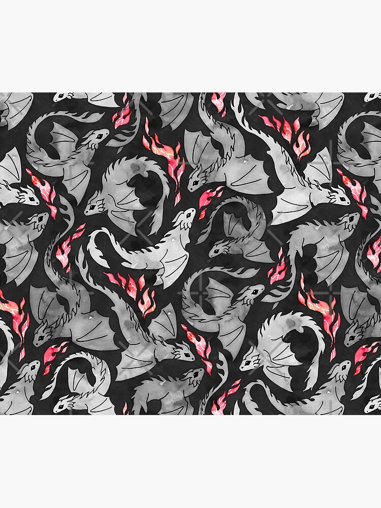 Dragon fire dark grey and black by adenaJ