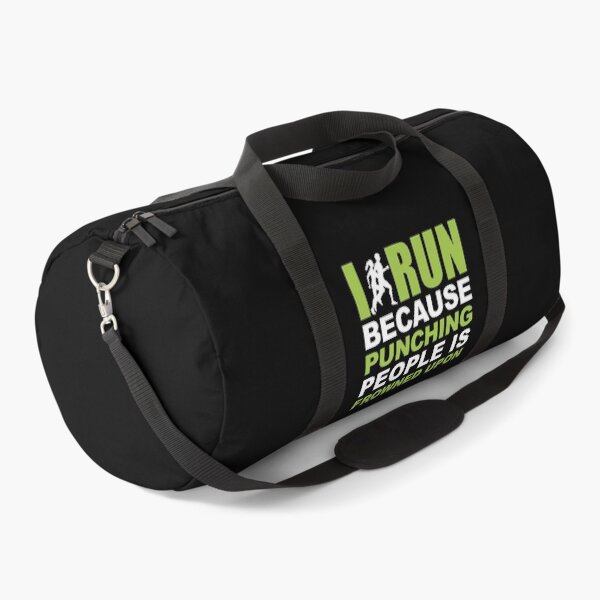 Item preview, I Run Beause Punching People Is Frowned Upon designed and sold by clickmostro.