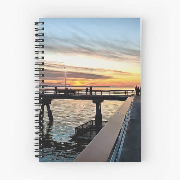 Item preview, Edmonds Washington Pier at Sunset designed and sold by SeaChangeDesign.