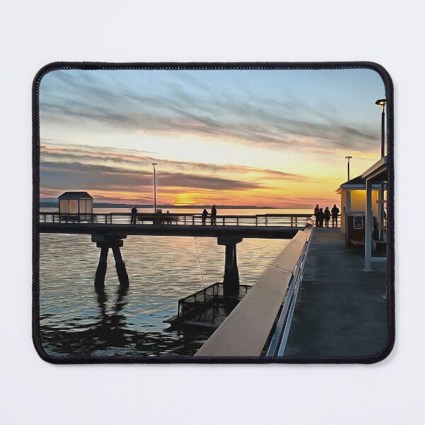 Item preview, Edmonds Washington Pier at Sunset designed and sold by SeaChangeDesign.
