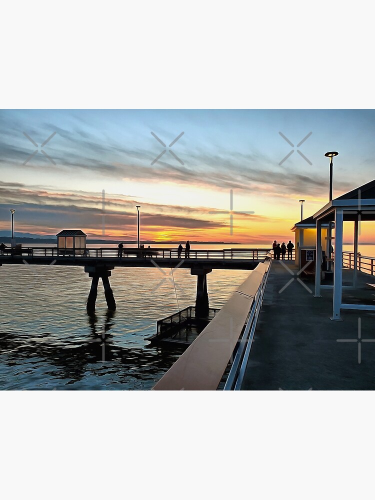 Sunset at the newest Edmonds Fishing Pier