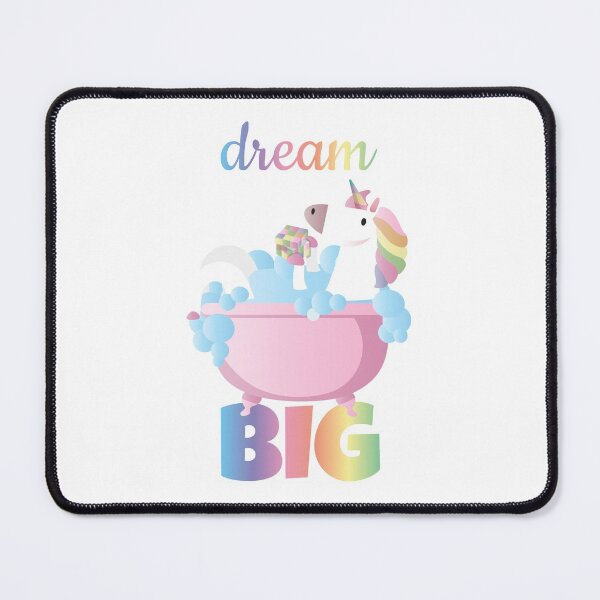 Item preview, Dream big - white and rainbow unicorn designed and sold by FunnyChameleon.