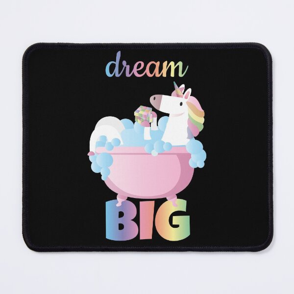 Item preview, Dream big - black and rainbow unicorn designed and sold by FunnyChameleon.