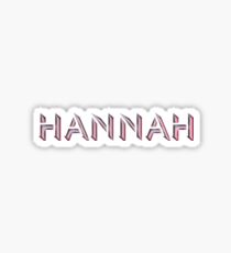 Hannah: Stickers | Redbubble