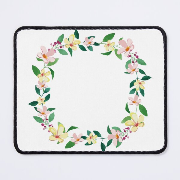 Item preview, Watercolor Botanical Flowers Wreath designed and sold by monodesigns.