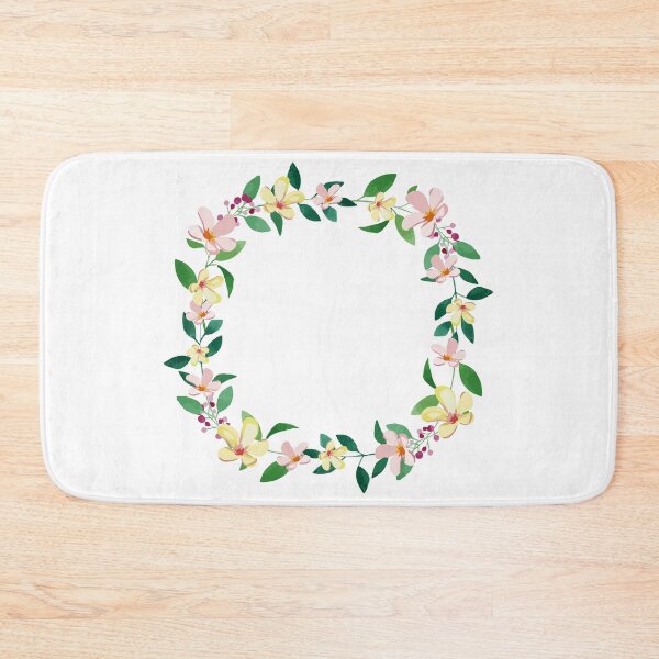 Item preview, Watercolor Botanical Flowers Wreath designed and sold by monodesigns.