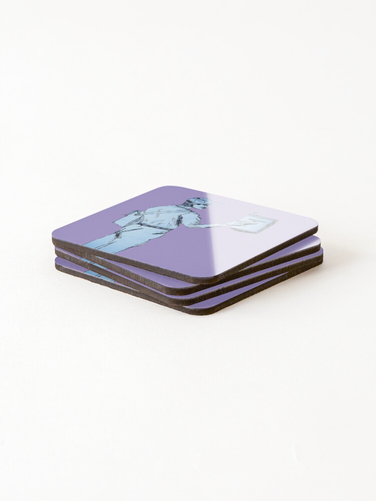 Thumbnail 4 of 5, Coasters (Set of 4), Post man designed and sold by Rritu.
