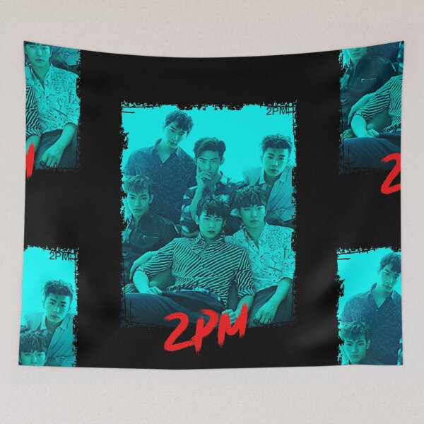Item preview, 2PM Kpop Group Members Blue Kpop RGB Color Design designed and sold by Piosenka Art.