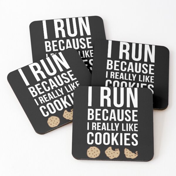 Item preview, I Run Because I Really Like Cookies designed and sold by clickmostro.