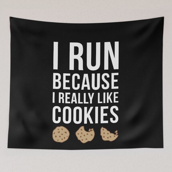 Item preview, I Run Because I Really Like Cookies designed and sold by clickmostro.