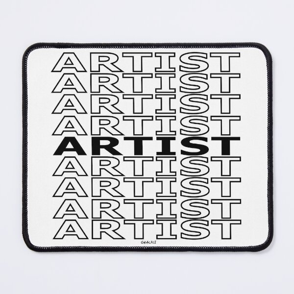 Item preview, Artist Repeating Text (Black Version) designed and sold by JanGrackle.