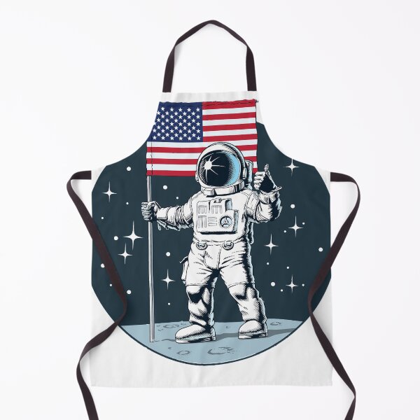Item preview, First on moon - Proud American Flag designed and sold by quotifymemes.