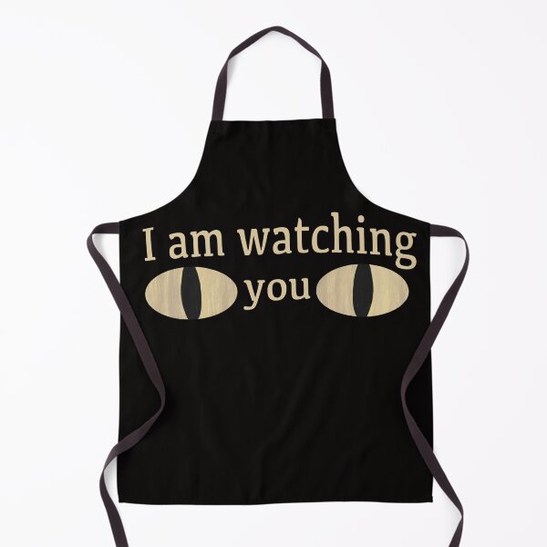 Item preview, Cat Eyes with „I am watching you“ - Halloween - Beige/ Soybean designed and sold by nabeArtist.