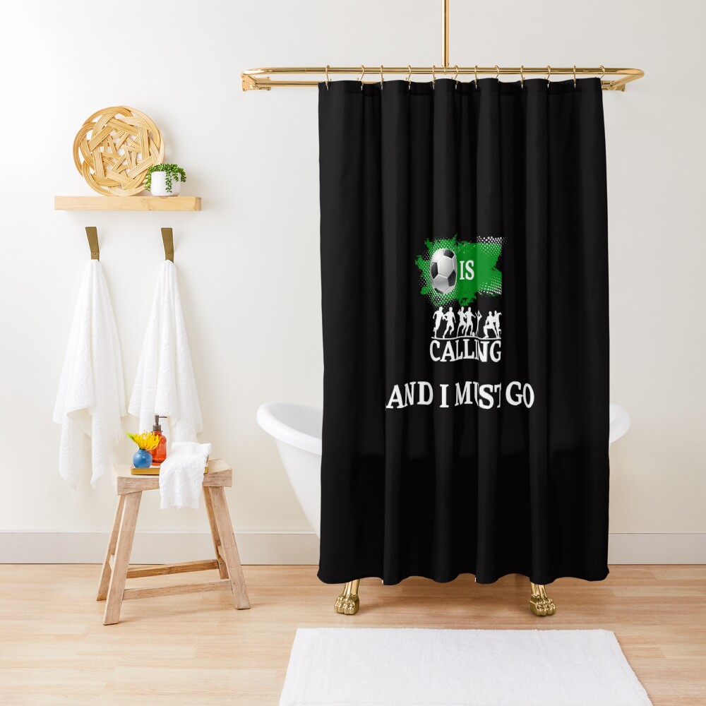Sale Online Football Is Calling And I Must Go | Football Calling Shower Curtain CS-NT95WU9Y