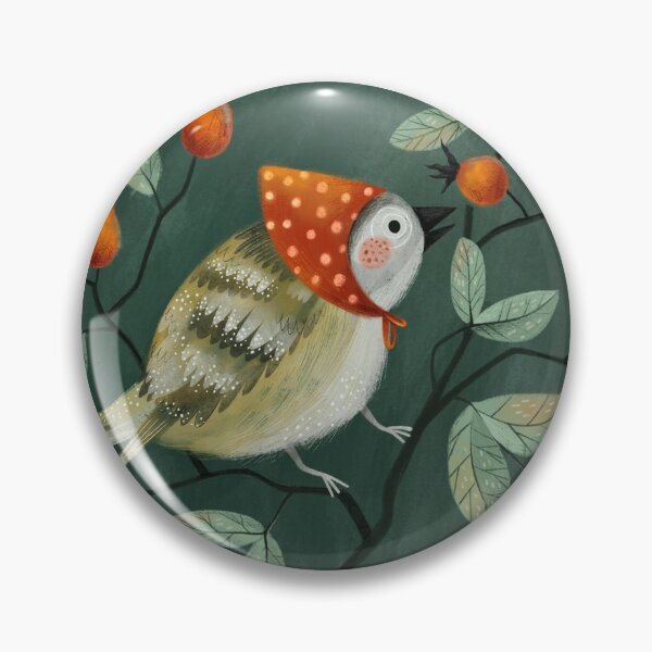 Item preview, Forest Bird With a Rose Hip designed and sold by AnnBelik.