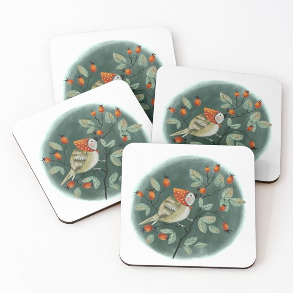 Item preview, Forest Bird With a Rose Hip designed and sold by AnnBelik.