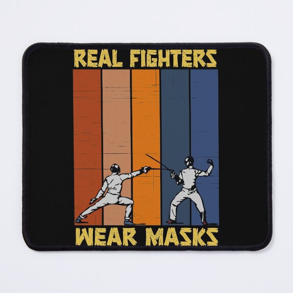 Item preview, Real fighters wear masks - badass vintage fencing designed and sold by SidTastic .