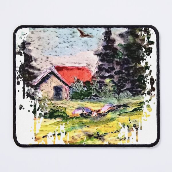 Item preview, Birds Flying Over the Barn designed and sold by EloiseArt.