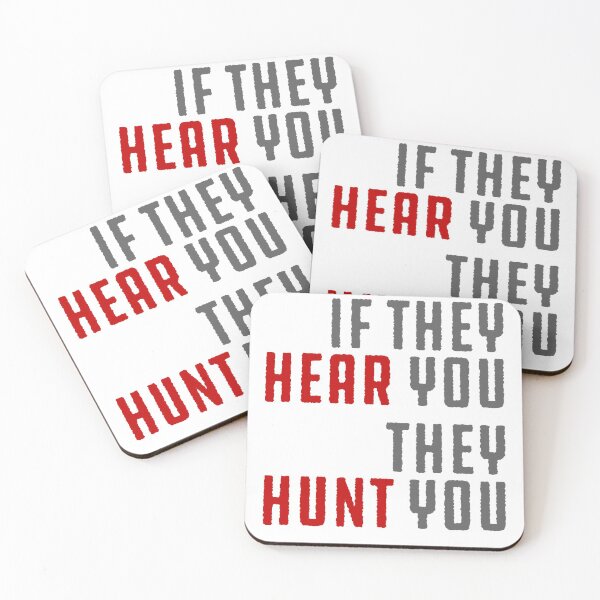 Item preview, if they hear you they hunt you A Quiet Place Halloween Horror Movie In A Deserted Area Makes The Character In The Movie Have To Be Very Brave To Overcome designed and sold by aquietplaceween.