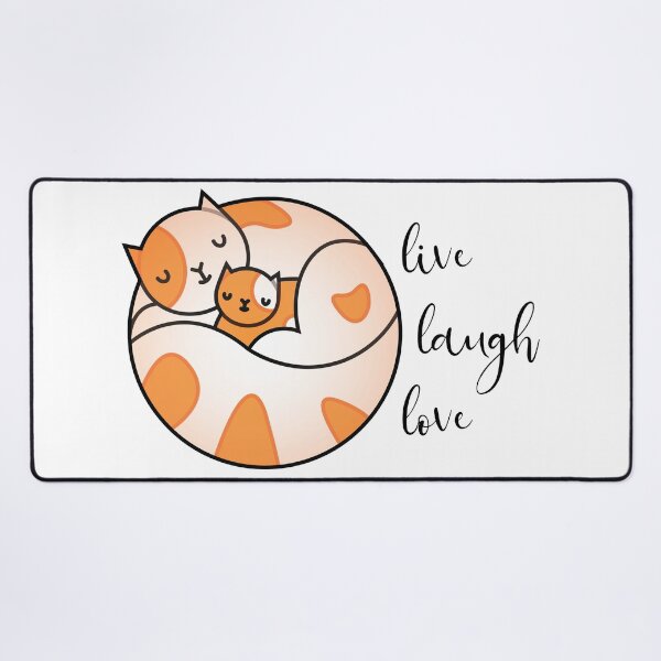 Item preview, Live laugh love - cat designed and sold by FunnyChameleon.