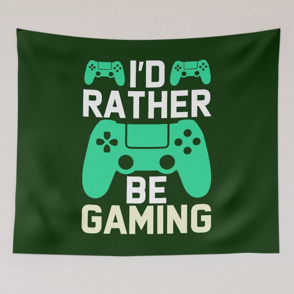 Item preview, I'd Rather Be Gaming designed and sold by Genjitsu-Art.