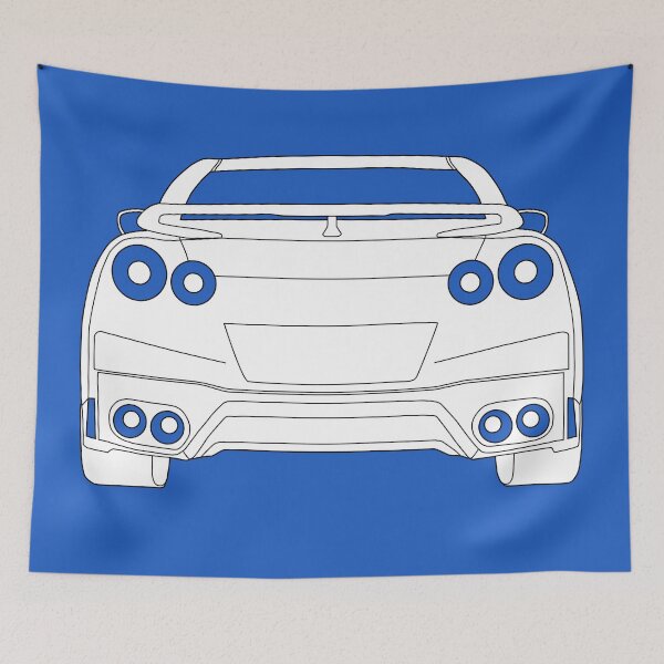 Item preview, Rear Tail Light Tee / Sticker for R35 Nissan GTR enthusiasts - White designed and sold by TheStickerLab.