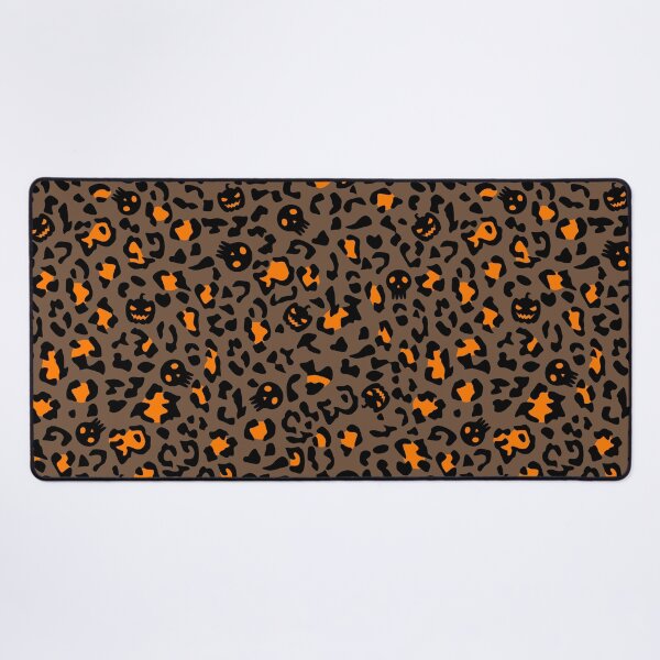 Item preview, Brown Halloween Leopard Pattern with Skulls and Pumpkins designed and sold by mrhighsky.