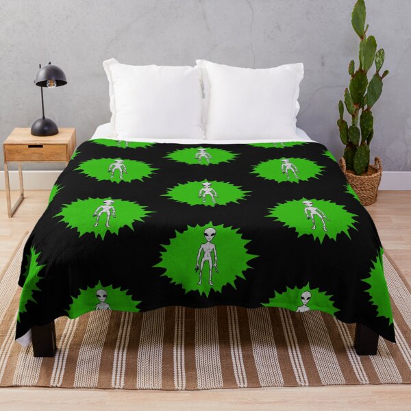 Item preview, Grey Alien Blast Green Plasma ET UFO CE5 designed and sold by AlasAHintStudio.
