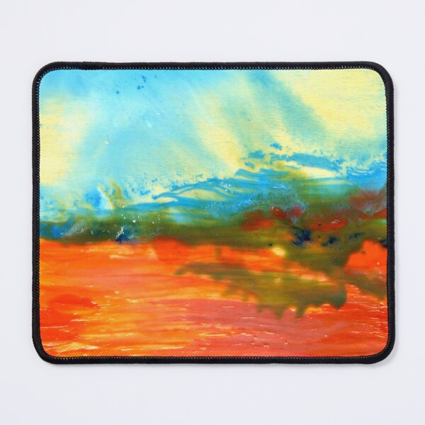 Item preview, Red Desert Encaustic Landscape Painting designed and sold by Heatherian.