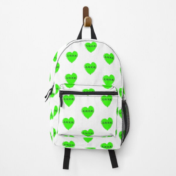 Item preview, HEARTFELT LOVE BIG GREEN NEON HEART ART ON WHITE BACKGROUND FOR CLOTHING- HOME DECOR - PHONE CASES- ST PATRICKS DAY EDITION designed and sold by ozcushions.