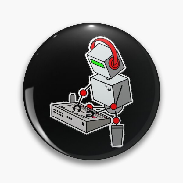 Item preview, Robot Musician Playing 909 Drum Machine  designed and sold by AtomicMalibu.