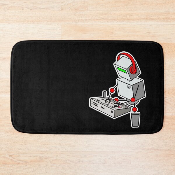 Item preview, Robot Musician Playing 909 Drum Machine designed and sold by AtomicMalibu.