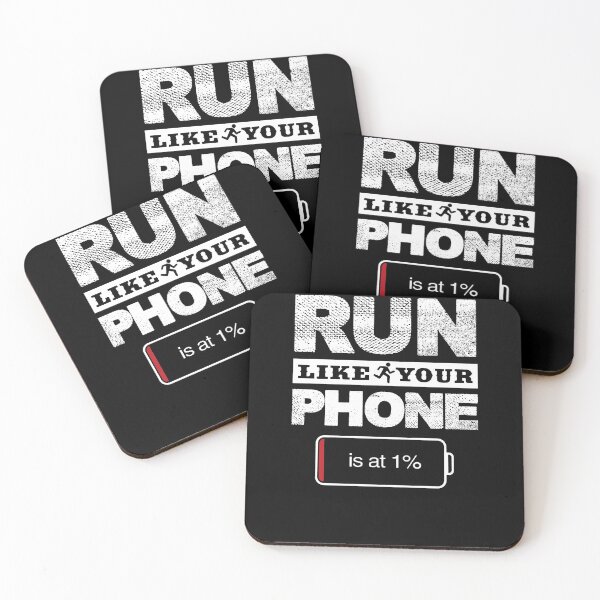 Item preview, Run Like Your Phone Is At 1% designed and sold by clickmostro.