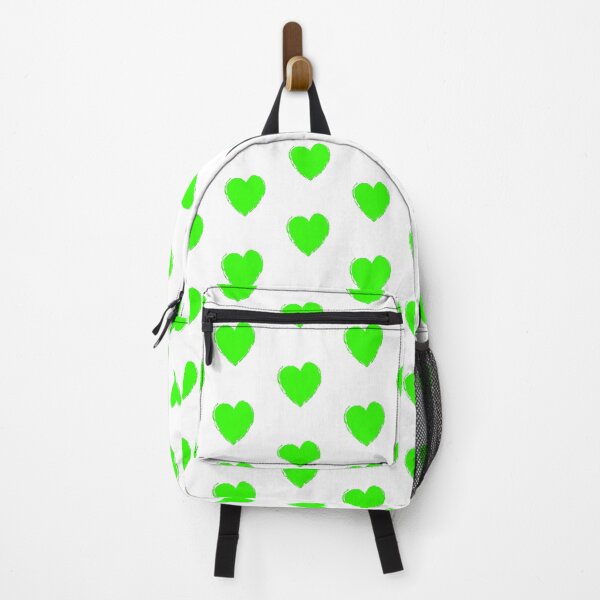 Item preview, HEARTFELT BIG GREEN NEON HEART ART ON WHITE BACKGROUND FOR CLOTHING- HOME DECOR - PHONE CASES- ST PATRICKS DAY EDITION designed and sold by ozcushions.