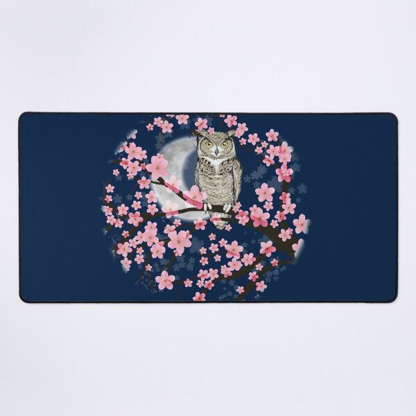 Item preview,  Great horned owl in a blossom tree designed and sold by Bwiselizzy.