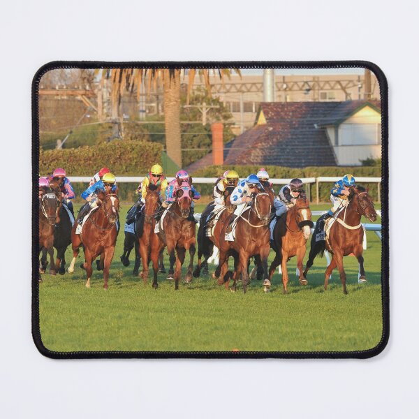 Horse racing action 13 Mouse Pad