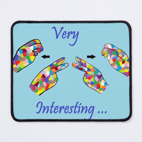 Item preview, ASL Very Interesting Vee Sign ASL ART designed and sold by EloiseArt.