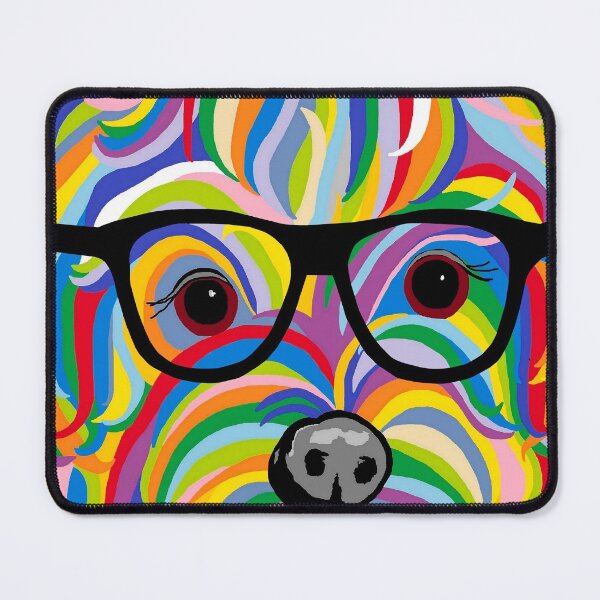 Item preview, Sophisticated Yorkie with his Glasses designed and sold by EloiseArt.