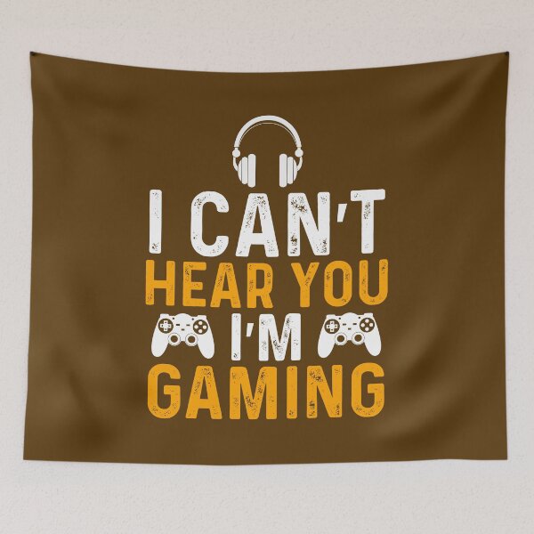 Item preview, I Can't Hear You I'm Gaming  designed and sold by Genjitsu-Art.