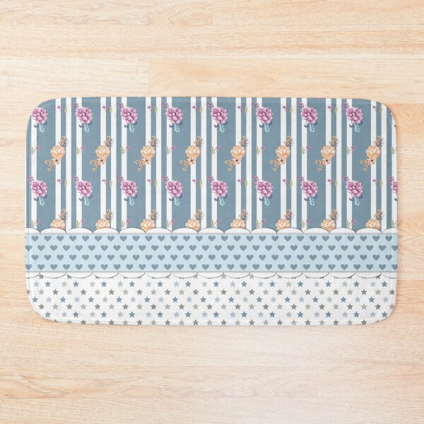 Item preview, Shabby chic peonies patchwork designed and sold by FunnyChameleon.