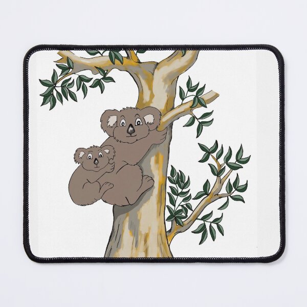 Item preview, Aussie Koala and baby in gum tree - Australian souvenirs designed and sold by Hudson-Art.