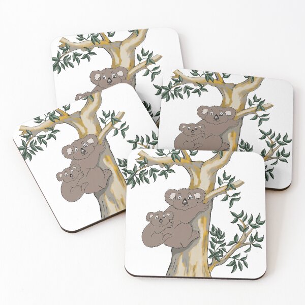 Item preview, Aussie Koala and baby in gum tree - Australian souvenirs  designed and sold by Hudson-Art.