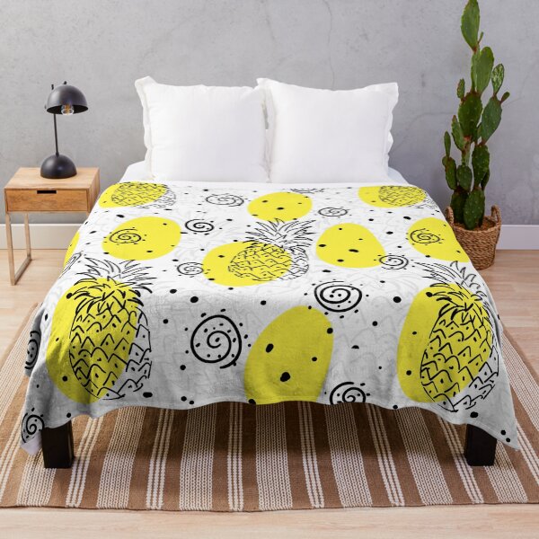 Item preview, Pineaple doodle yellow summer pattern designed and sold by mrhighsky.