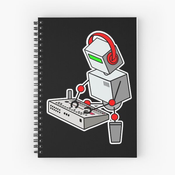 Item preview, Robot Musician Playing Drum Machine (Small Print Size) designed and sold by AtomicMalibu.