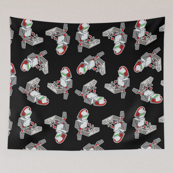 Item preview, Robot Musician Playing Drum Machine (Small Print Size) designed and sold by AtomicMalibu.